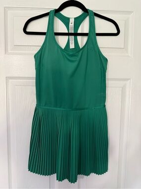lululemon athletica Emerald Green Pleated Tank Dress